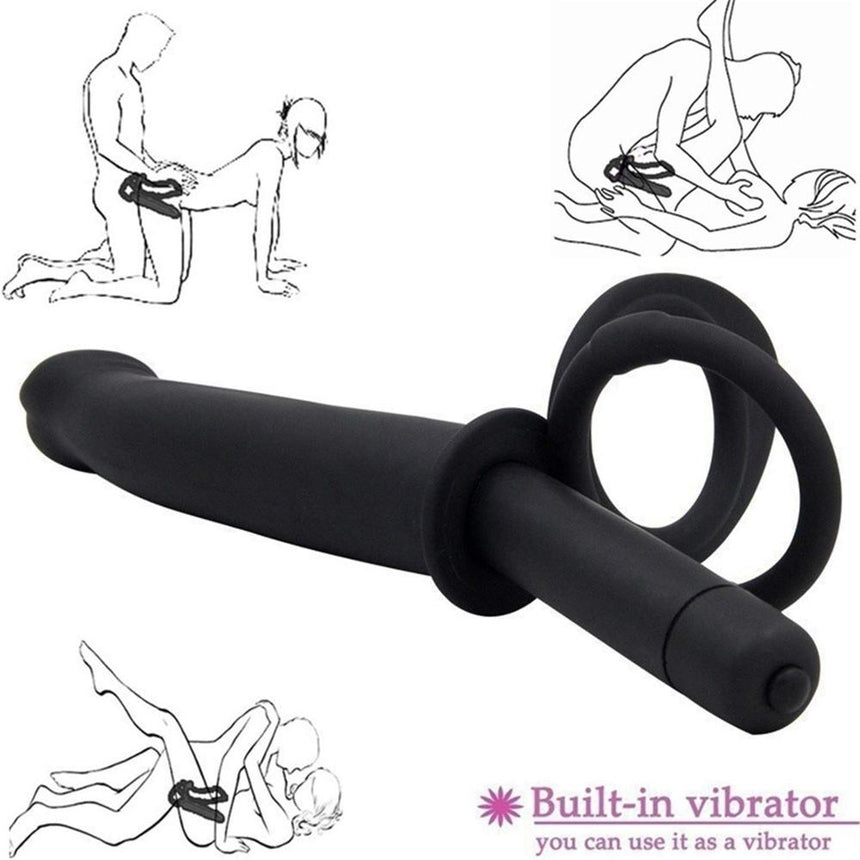 Double Penetration Vibrator - Strap on Dildo