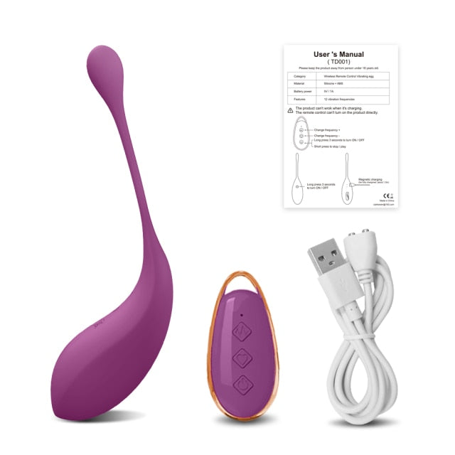 Powerful Wireless Remote Control Vibrating Egg Sex Toys