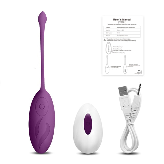 Powerful Wireless Remote Control Vibrating Egg Sex Toys